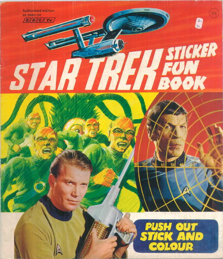 Star Trek 20th Anniversary Alien Coloring Book 1986 Wanderer UNUSED FINE+