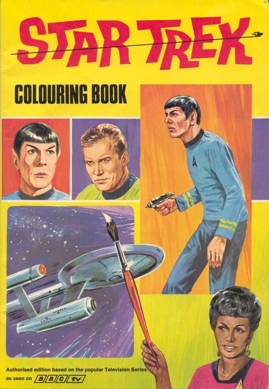 Vintage The Star Trek Alien Coloring Book 20 year anniversary 1966 1986 